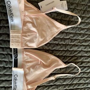 Calvin Klein size M unlined triangle bralet